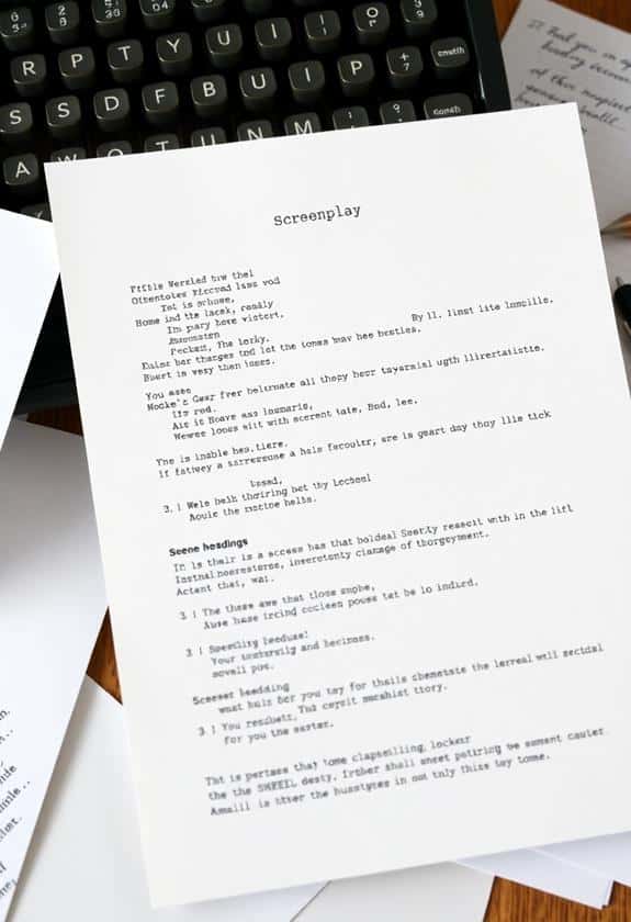 proper script formatting guidelines