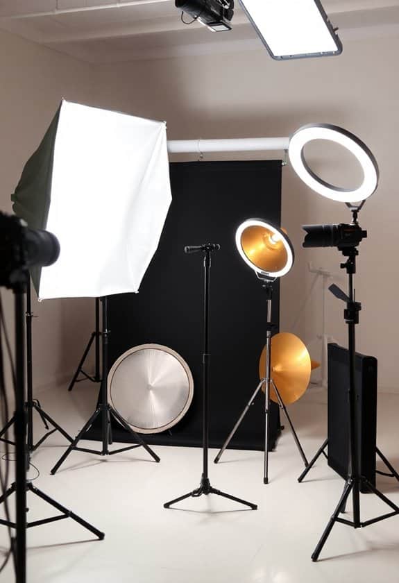 lighting equipment photography setup